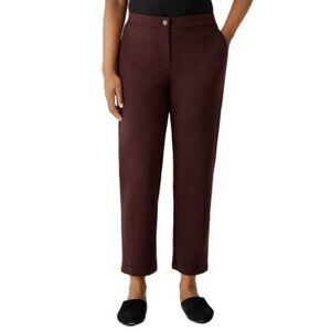 EILEEN FISHER Women's EUC Evening Cropped Ponte Ankle Pants | Size PL